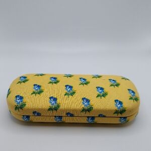 Vera Bradley Yellow Quilted Floral Eye Glass Case, VGC.